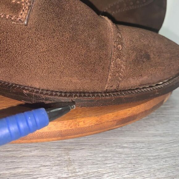 MAGNANNI 13739 Men's 13 M Medallion Cowhide Cap Toe Leather Brown Dress Shoes - Picture 11 of 11